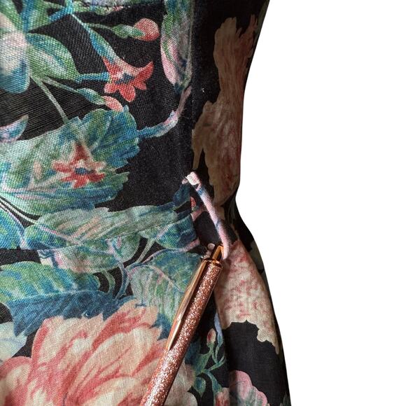 Zimmermann Verity Rouleau Short Linen Floral Dress, size 0 / US 4 - Picture 7 of 7
